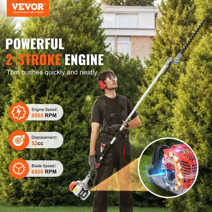 VEVOR 6-in-1 Multi-Functional Trimming Tools with Gas Hedge Trimmer
