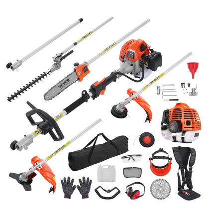 VEVOR 6-in-1 Multi-Functional Trimming Tools with Gas Hedge Trimmer