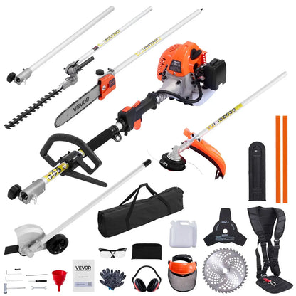VEVOR 6-in-1 Multi-Functional Trimming Tools with Gas Hedge Trimmer