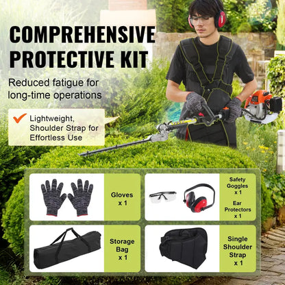 VEVOR 6-in-1 Multi-Functional Trimming Tools with Gas Hedge Trimmer