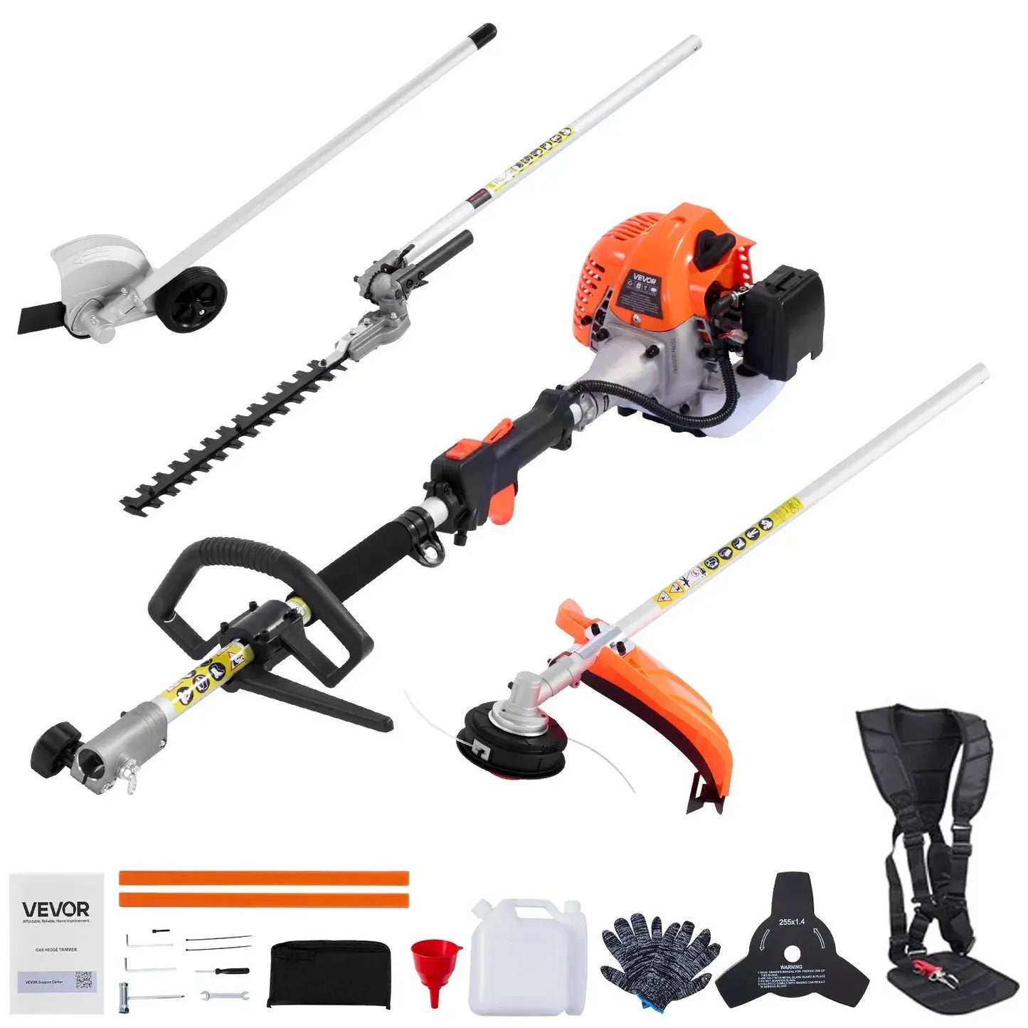 VEVOR 6-in-1 Multi-Functional Trimming Tools with Gas Hedge Trimmer